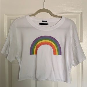PRIDE Rainbow cropped t-shirt